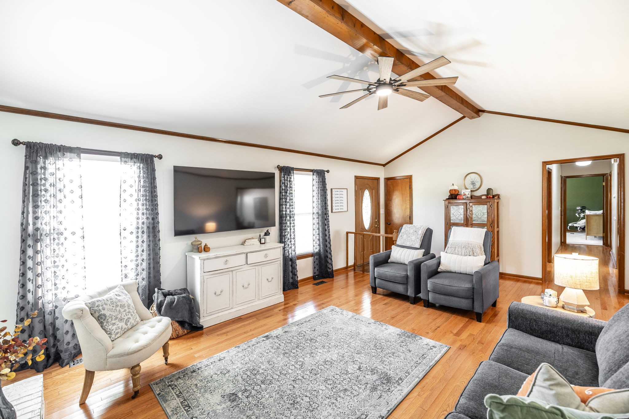 2714 Morgan Road Joelton, TN 37080 - Photo 30 of 78 a living room with furniture and a flat screen tv