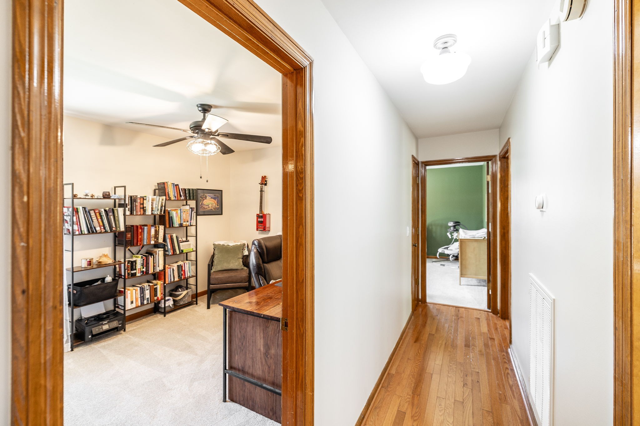 2714 Morgan Road Joelton, TN 37080 - Photo 37 of 78 a view of a hallway with wooden floor and a bathroom