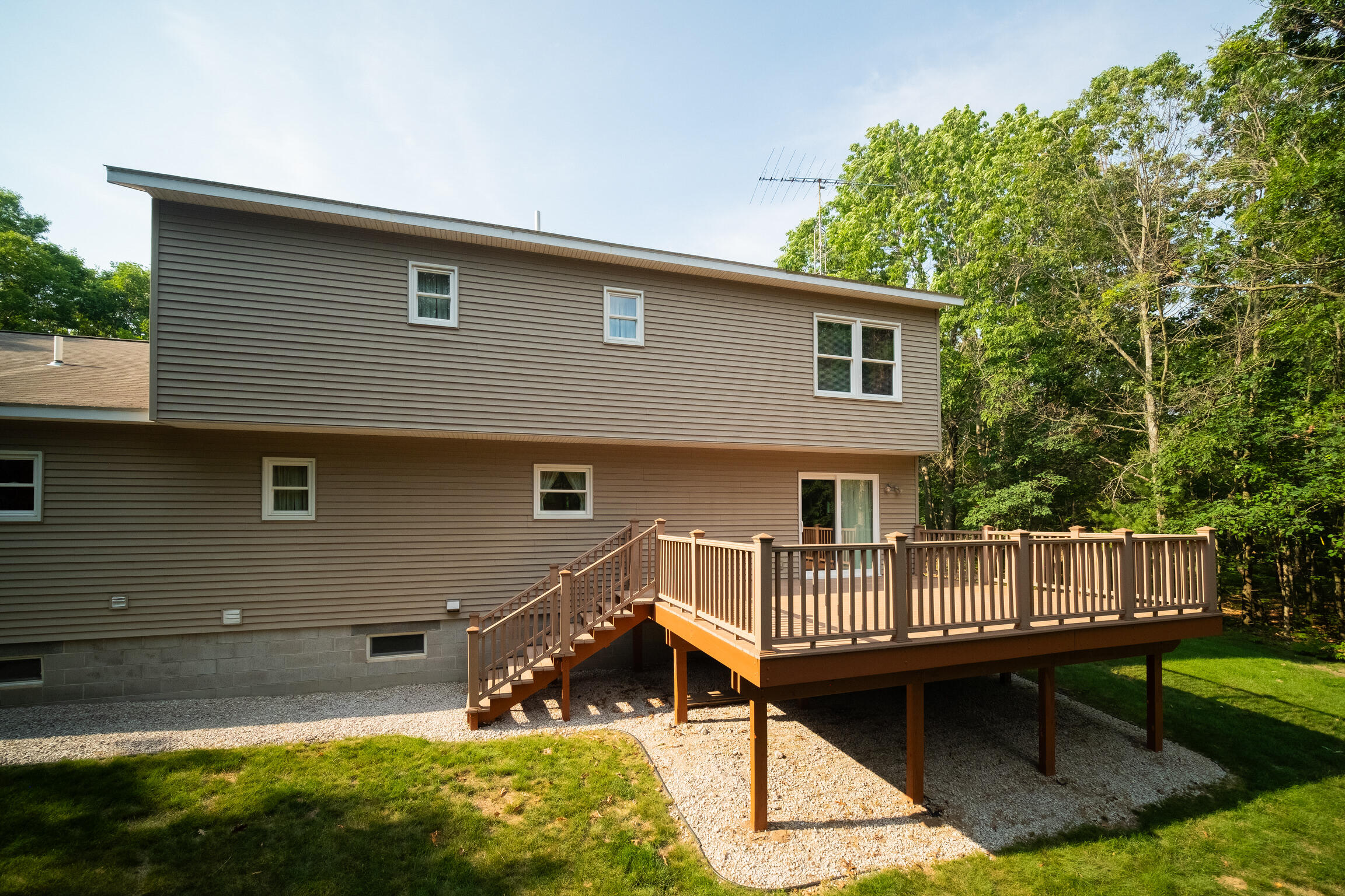 2095 Fox Farm Road Manistee, MI 49660 - Photo 5 of 65 Back of Home & Deck