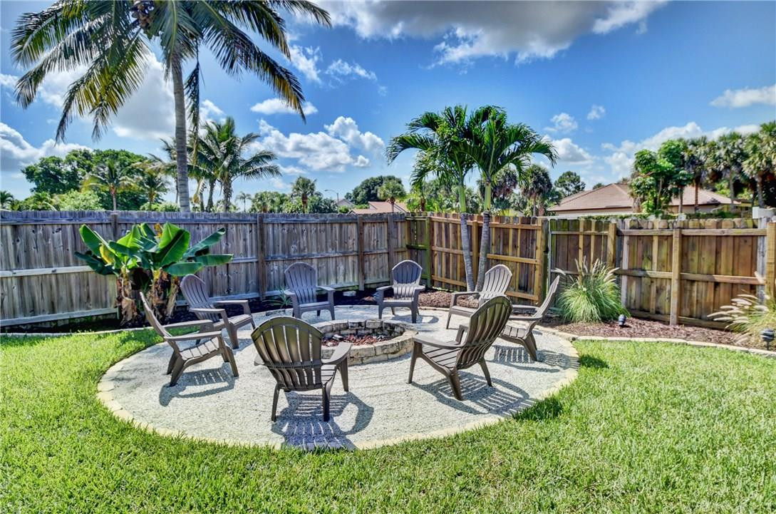 1764 Southwest 13th Place Boca Raton, FL 33486 - Photo 23 of 37 Fire pit area