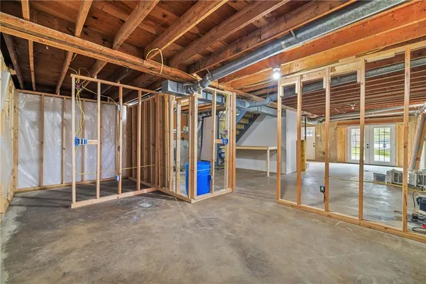 a view of outdoor space with garden