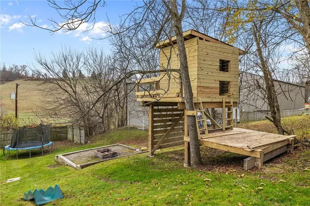 a view of outdoor space and deck
