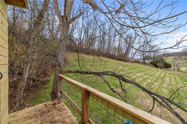 a view of a lake with a mountain in the back