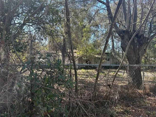 a view of a wooden door