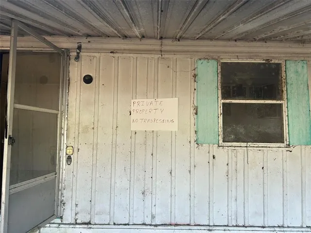 a view of front door