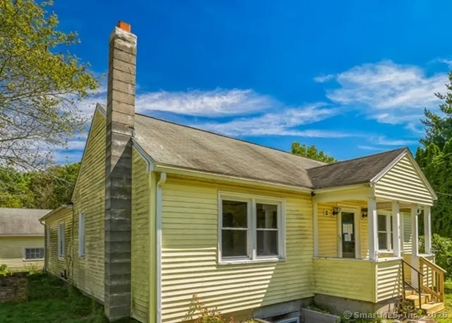 a front view of a house