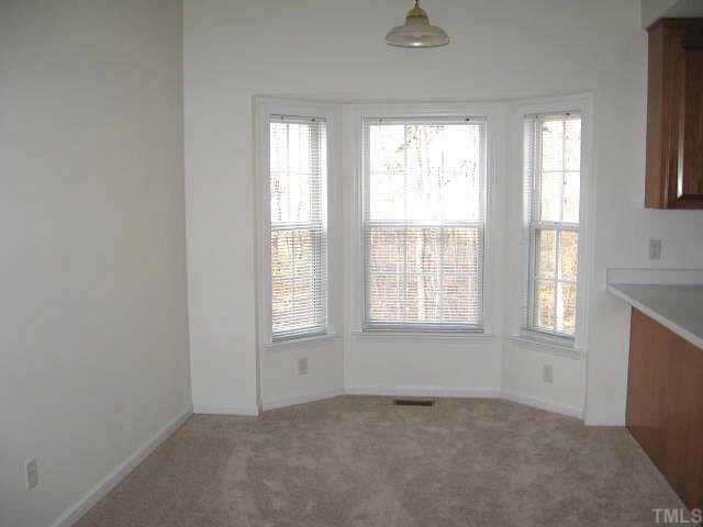 Convenient dining area with bay window