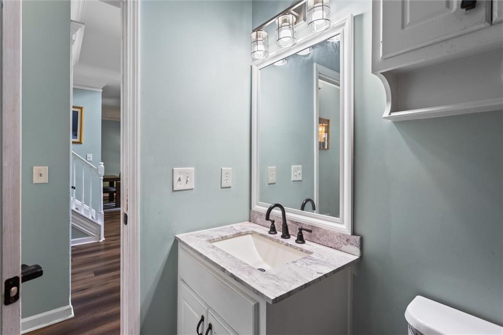 3183 Robinwood Trail Decatur, GA 30034 - Photo 26 of 61 a bathroom with a sink a toilet and shower