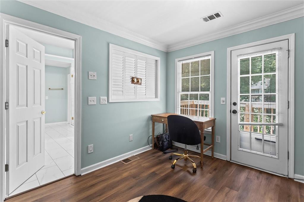3183 Robinwood Trail Decatur, GA 30034 - Photo 35 of 61 a view of a workspace with furniture and a window