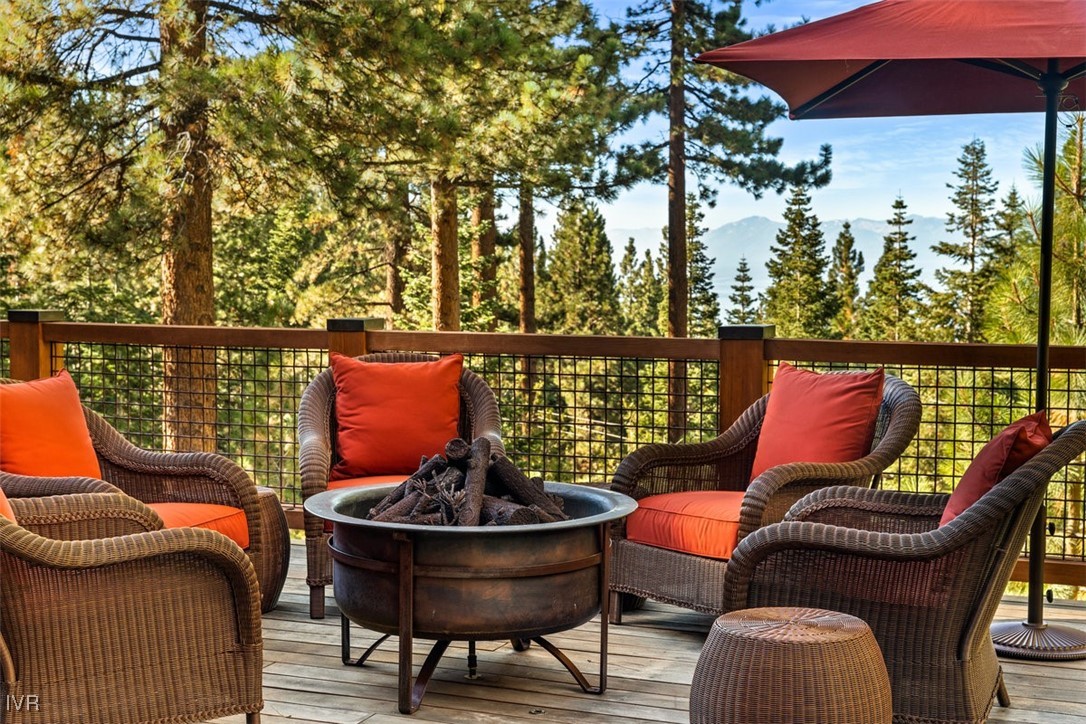 790 Fairview Boulevard Incline Village, NV 89451 - Photo 19 of 49 a outdoor sitting area with furniture and wooden floor