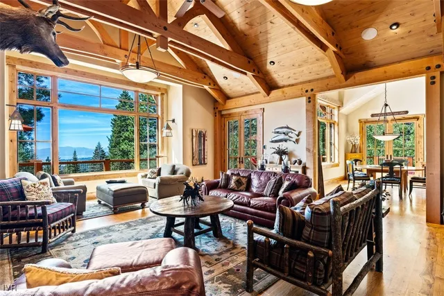 a outdoor living space with furniture