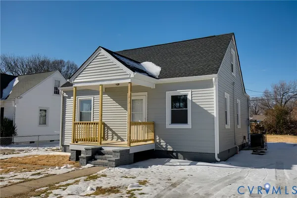 a front view of a house