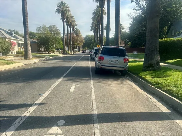 a car parked on the side of the road