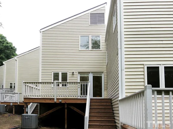 a view of a house with a deck