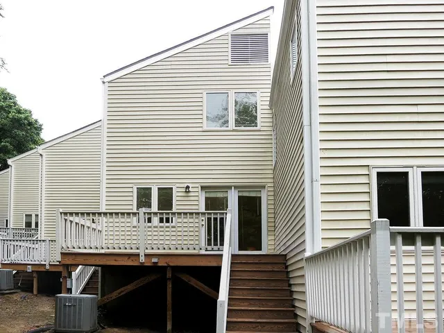 a view of a house with a deck