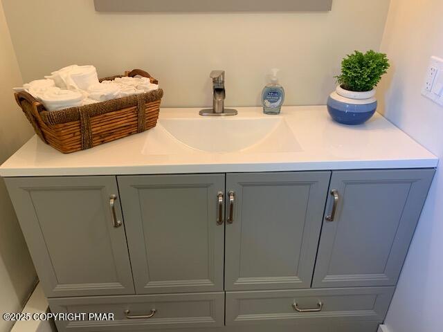 1164 Upper Seese Hill Road Canadensis, PA 18325 - Photo 9 of 12 a bathroom with a sink and mirror