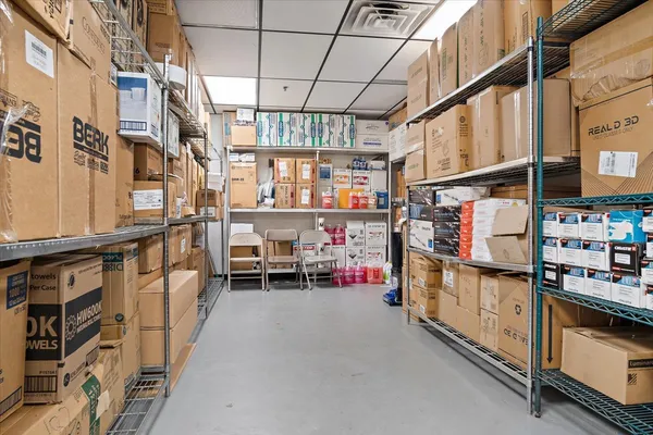 a view of a storage & utility room
