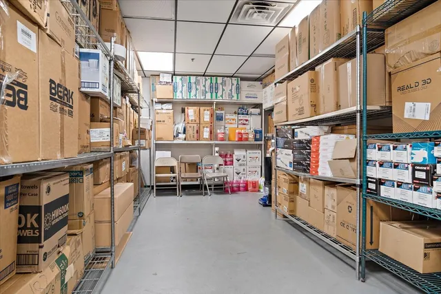 a view of a storage & utility room