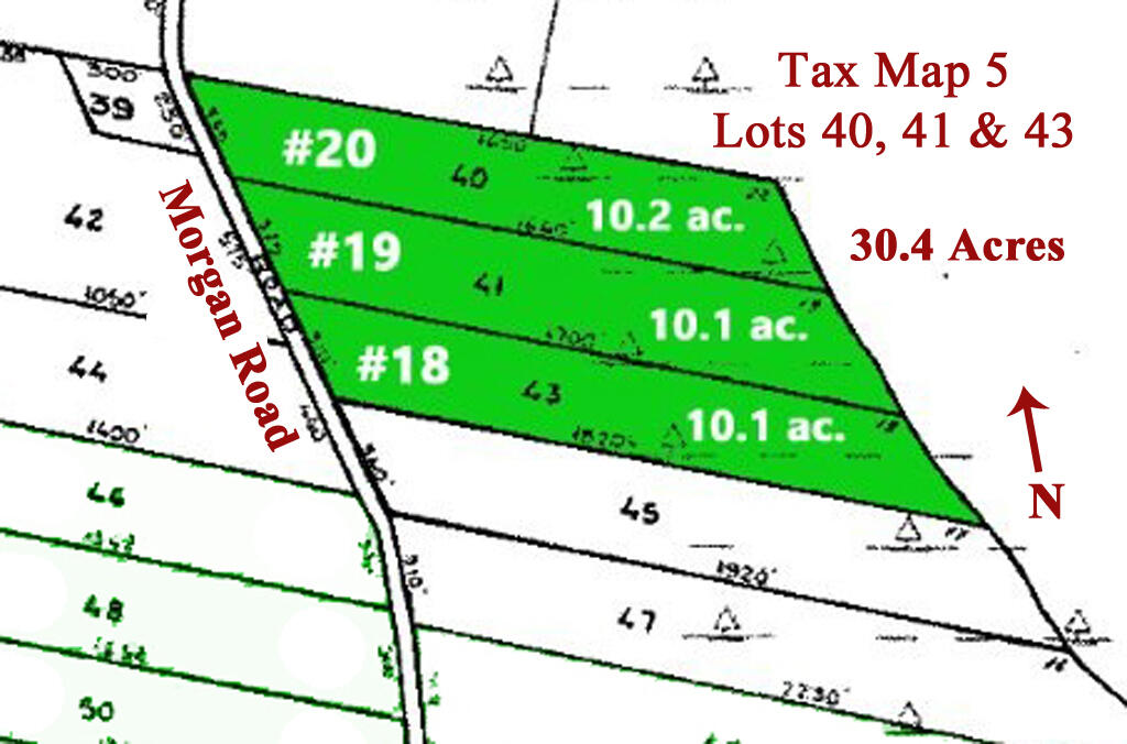 40-41 & 43 Morgan Road Burnham, ME 04922 - Photo 1 of 14 TAX MAPS 5 cr 3llots G