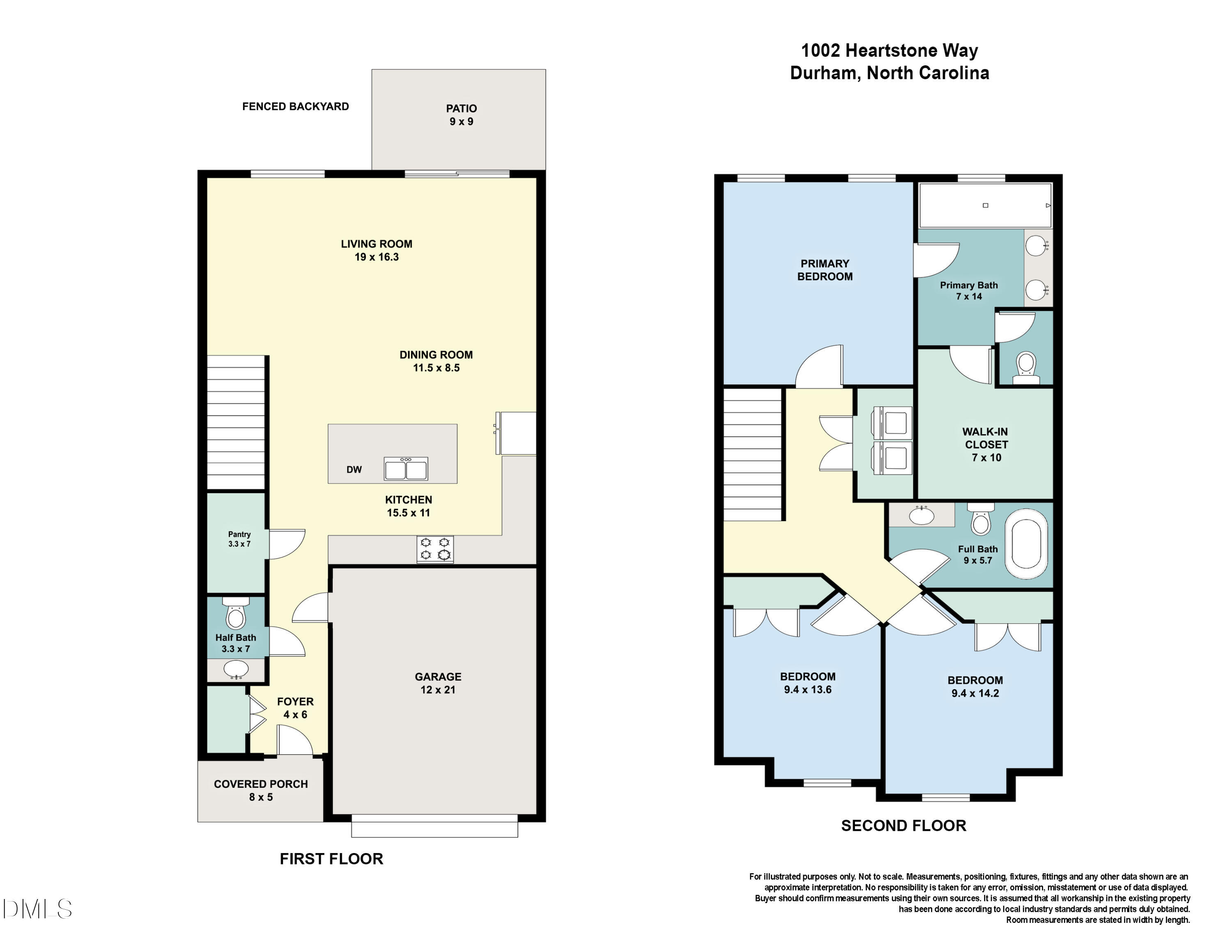 1002 Heartstone Way Durham, NC 27713 - Photo 34 of 34 1002_Heartstone_floorplan