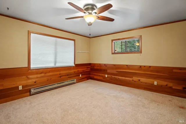 a view of room with air conditioner and window