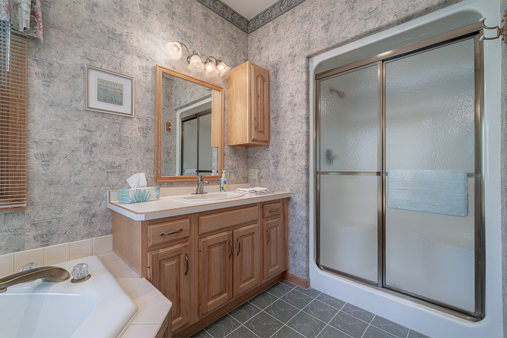 1901 Wildcat Road Dixon, IL 61021 - Photo 18 of 49 a bathroom with a sink and a mirror