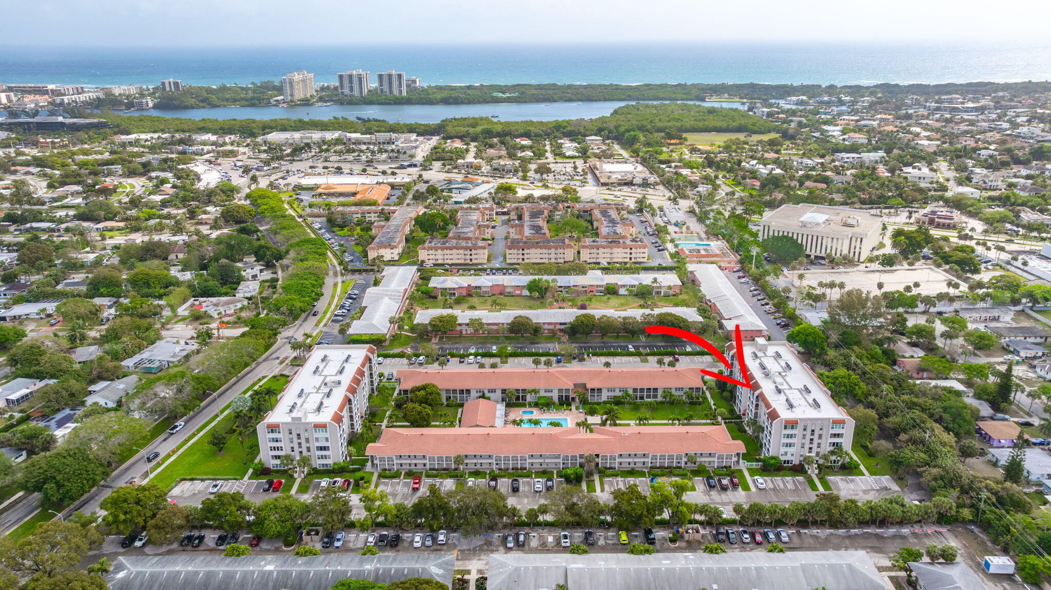 250 Northeast 20th Street, Unit 5240 Boca Raton, FL 33431 - Photo 42 of 48 AERIAL VIEW SOUTH TOWER