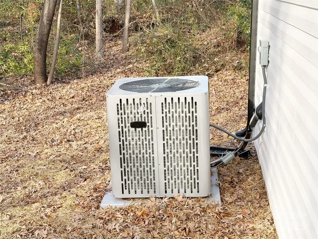 a view of a wooden door