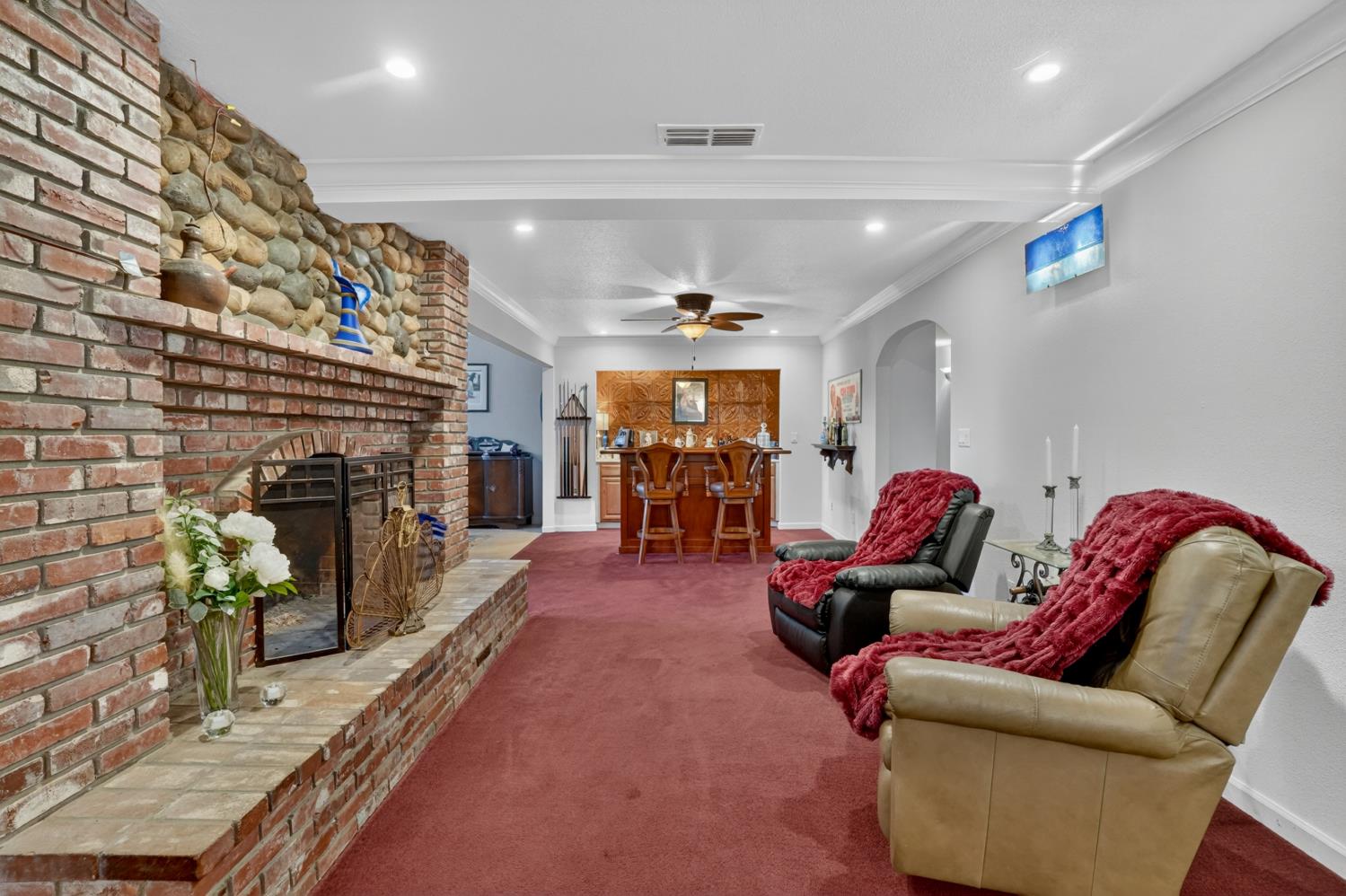 12900 Ivie Road Herald, CA 95638 - Photo 10 of 85 Main residence, double sided fireplace
