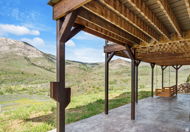 2013 North River View Road Huntsville, UT 84317 - Photo 34 of 53 View of patio / terrace with a mountain view