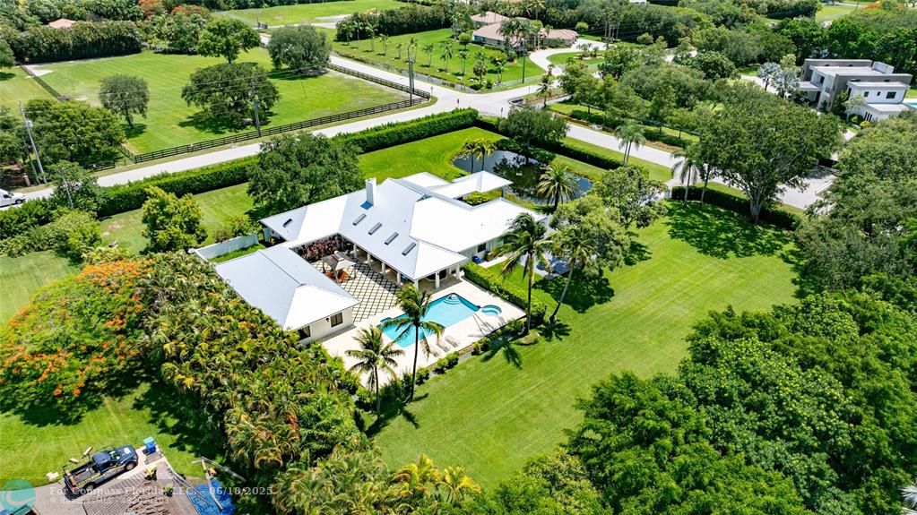 6901 Holatee Trail Southwest Ranches, FL 33330 - Photo 43 of 45 an aerial view of residential house with outdoor space and trees all around