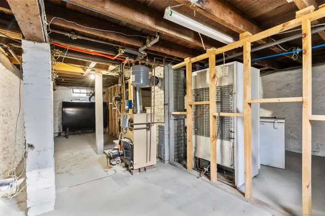 a view of a storage room