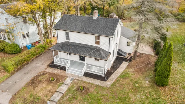 a house view with a outdoor space