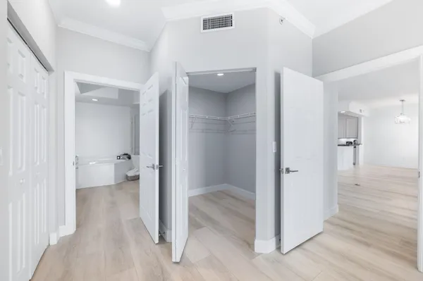 a view of an empty room