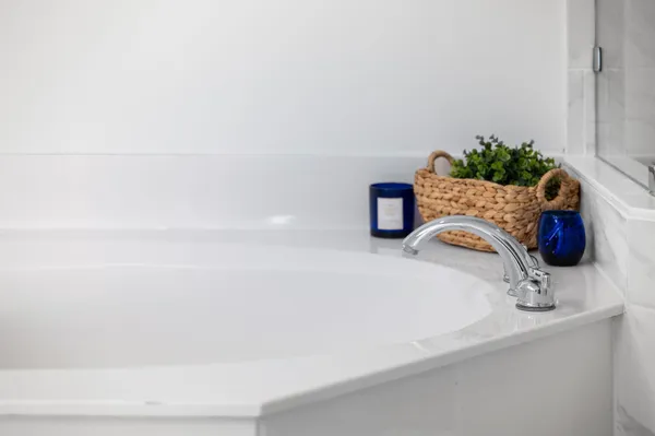 a close view of a sink
