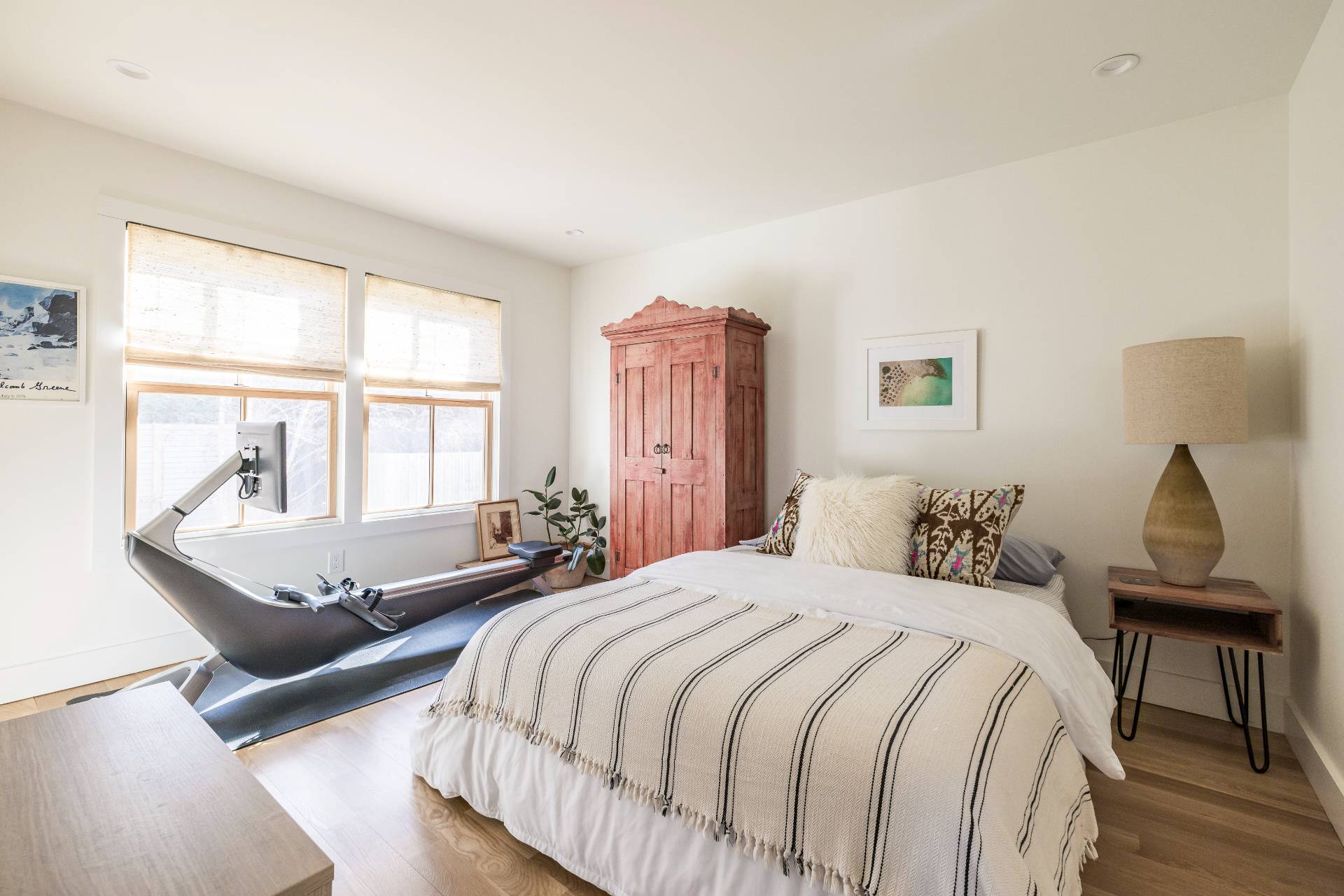 264 Kings Point Road East Hampton, NY 11937 - Photo 12 of 30 a bedroom with a bed and wooden floor