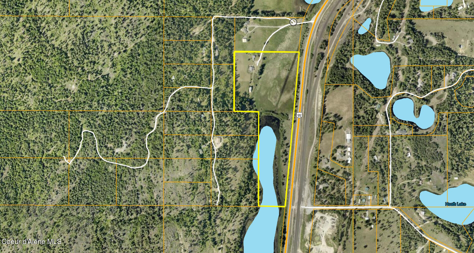 195 Key Ranch Road Sagle, ID 83860 - Photo 58 of 62 Aerial showing Algoma Lake