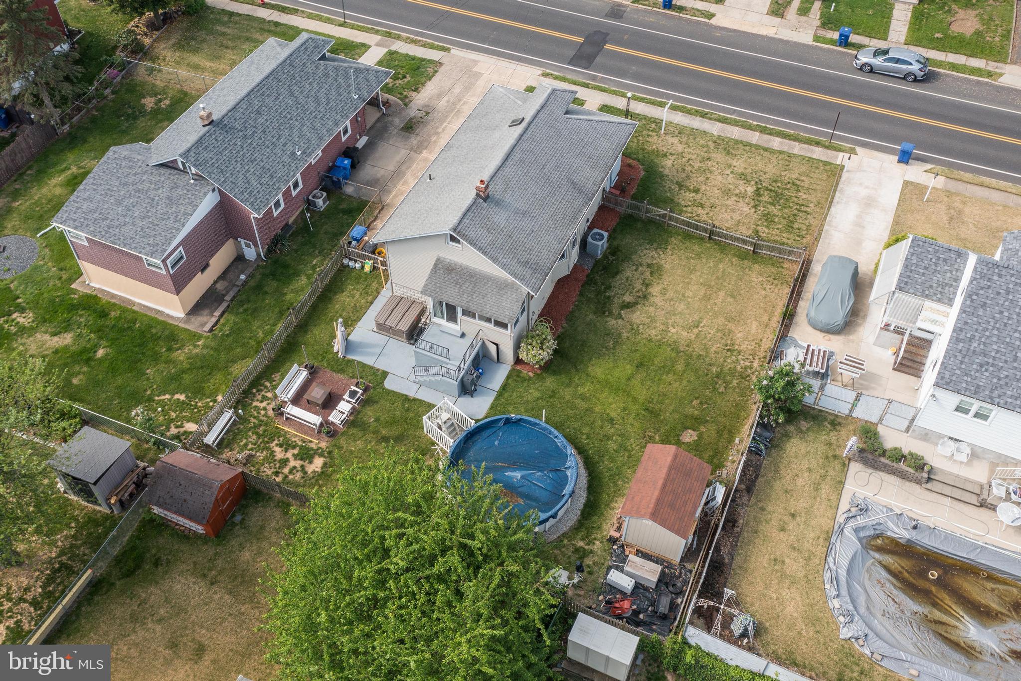 261 South Fellowship Road Maple Shade, NJ 08052 - Photo 30 of 30 an aerial view of a house with a garden and outdoor seating