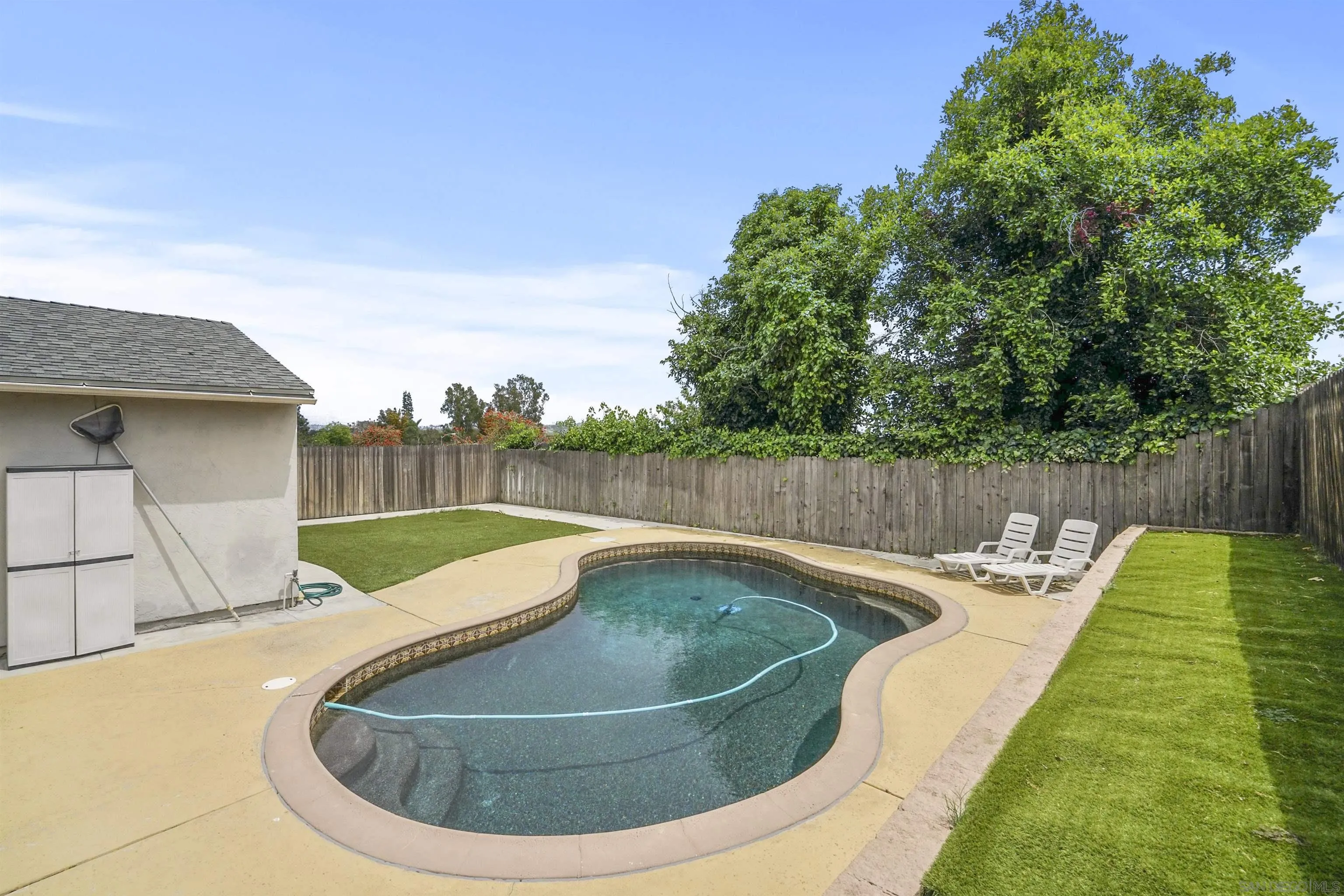 10111 White Pine Lane Santee, CA 92071 - Photo 28 of 35 a view of a swimming pool with a patio