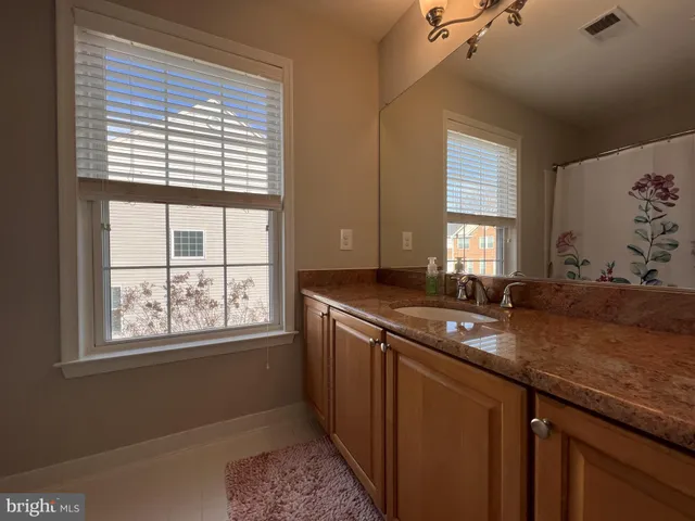 a view of a backyard with plants and a patio