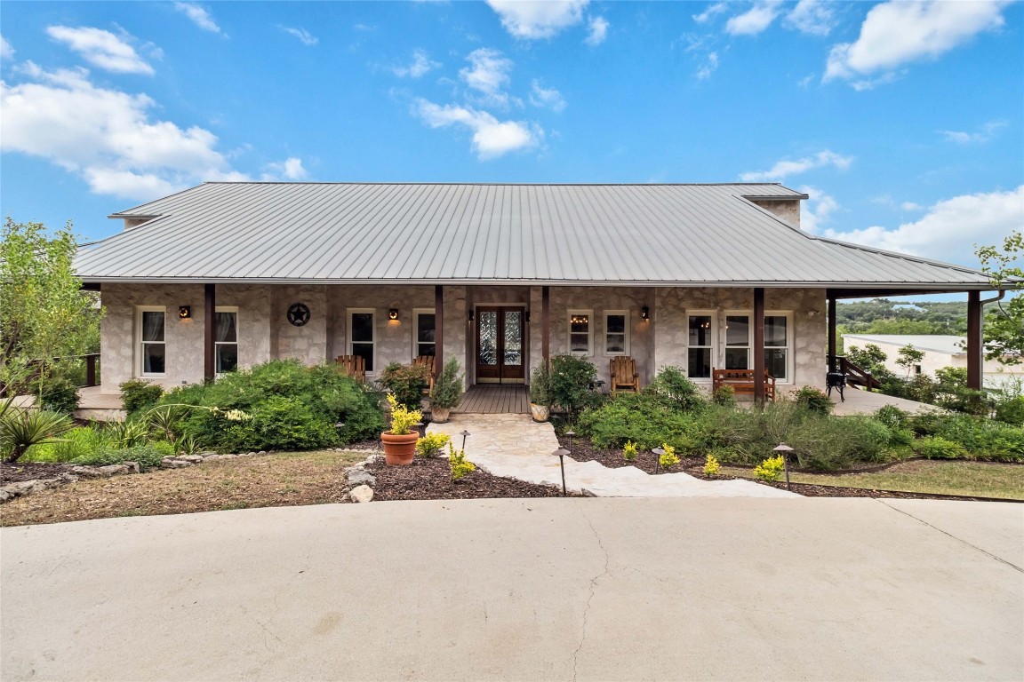 front view of a house with a porch