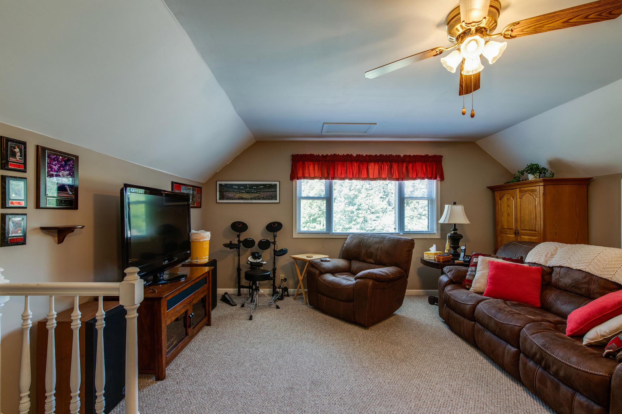1918 Lake Road Greenbrier, TN 37073 - Photo 20 of 30 Another view of the seating area in the bonus room.