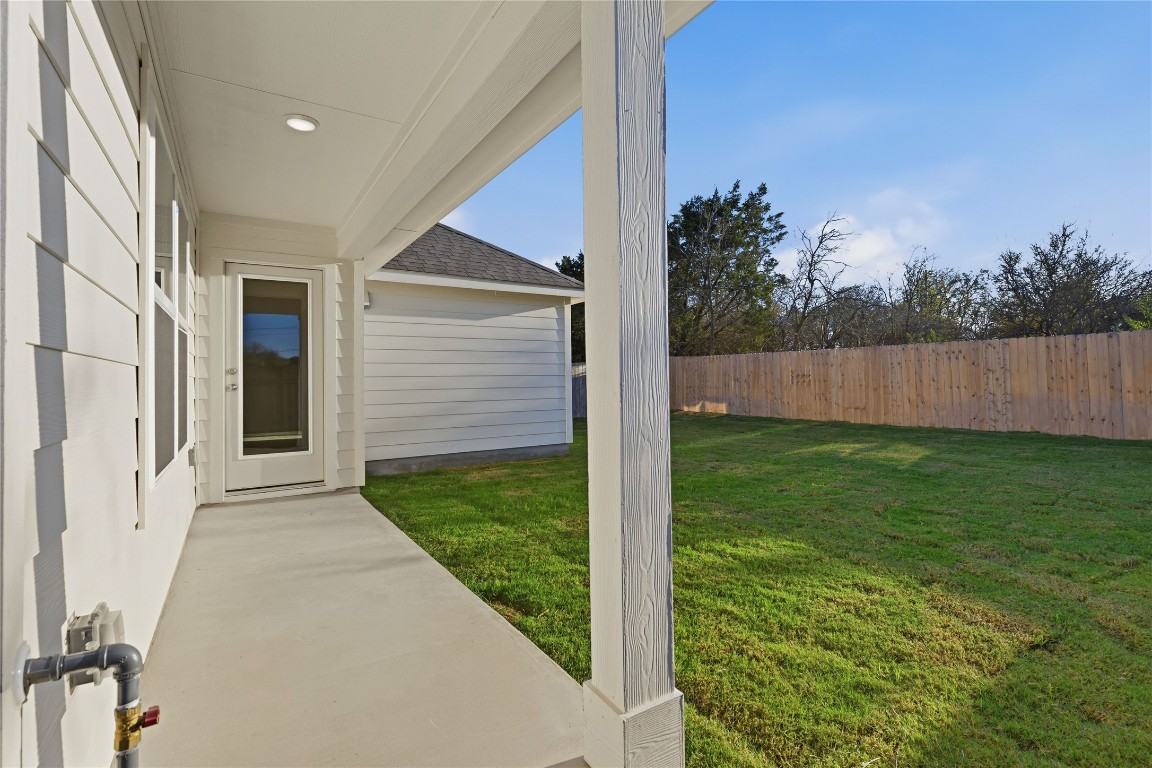 350 Mustang Bend Kyle, TX 78640 - Photo 14 of 18 View of yard with a patio