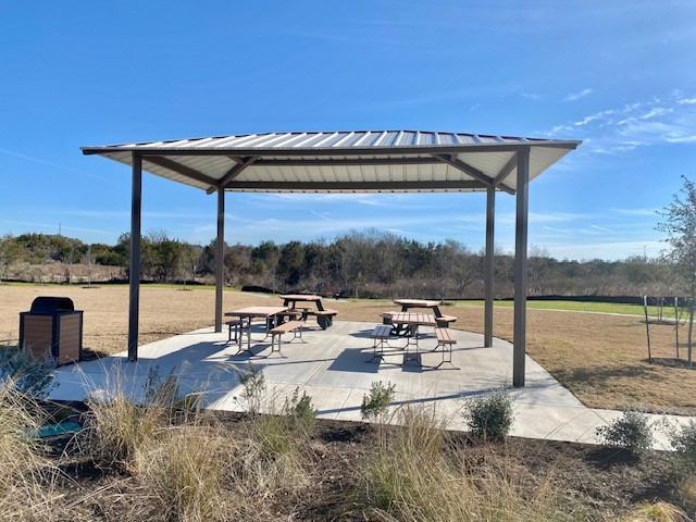 350 Mustang Bend Kyle, TX 78640 - Photo 16 of 18 View of community featuring a patio and a gazebo