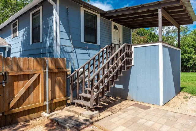 a view of outdoor space and deck