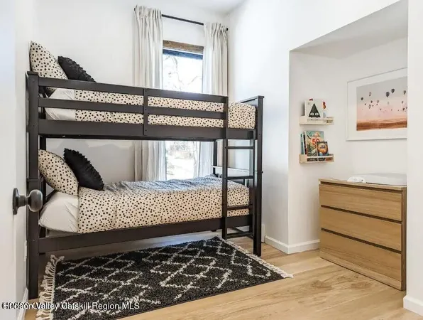 a living room with a couch and a table in it