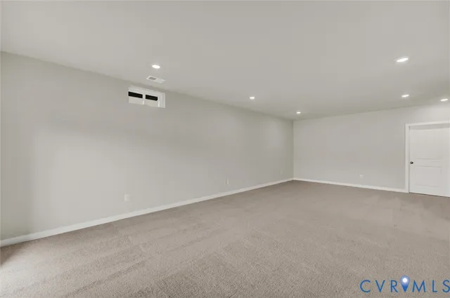 a view of an empty room