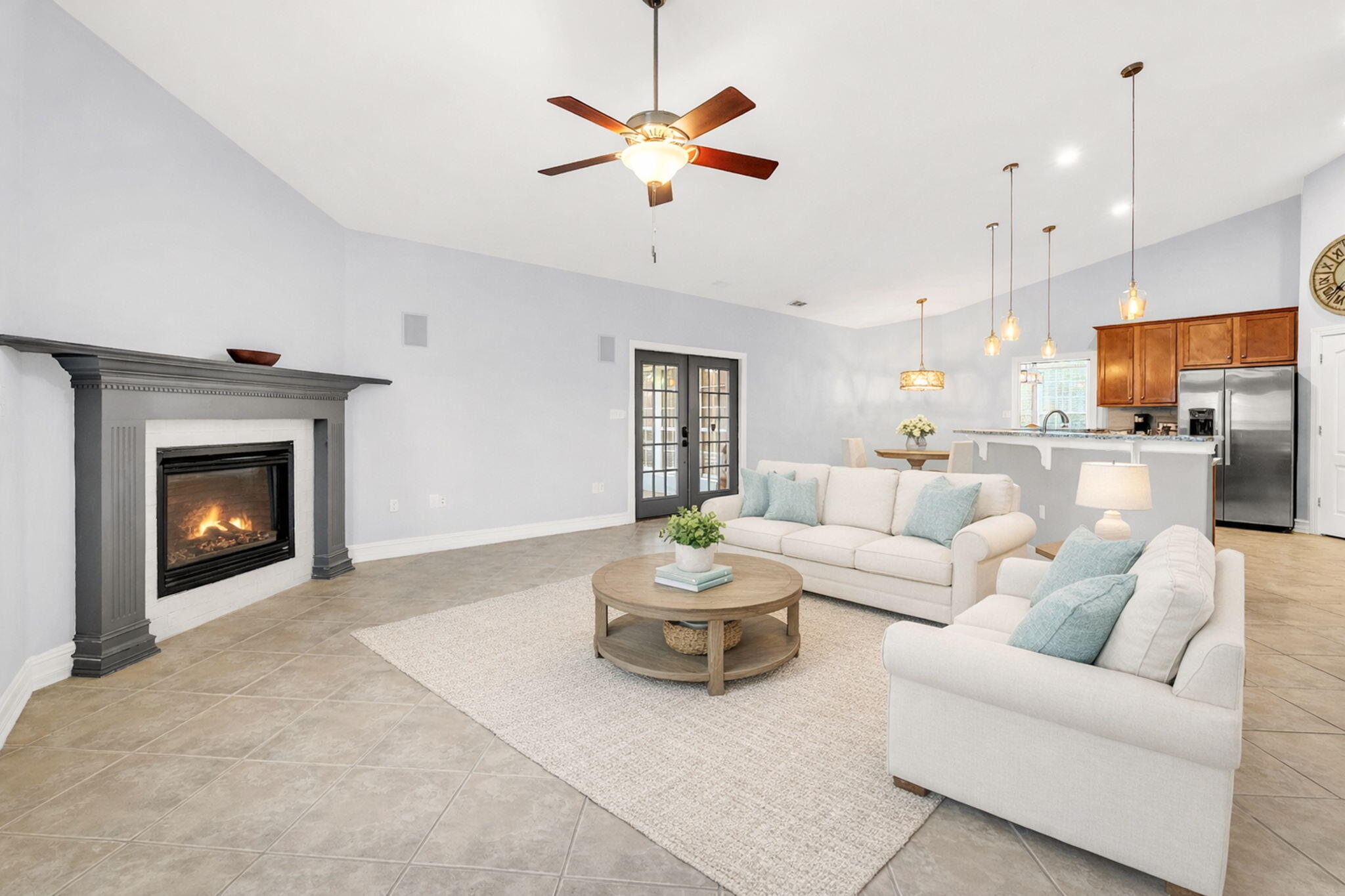 180 Gulf Pines Court Freeport, FL 32439 - Photo 38 of 70 a living room with furniture and a fireplace
