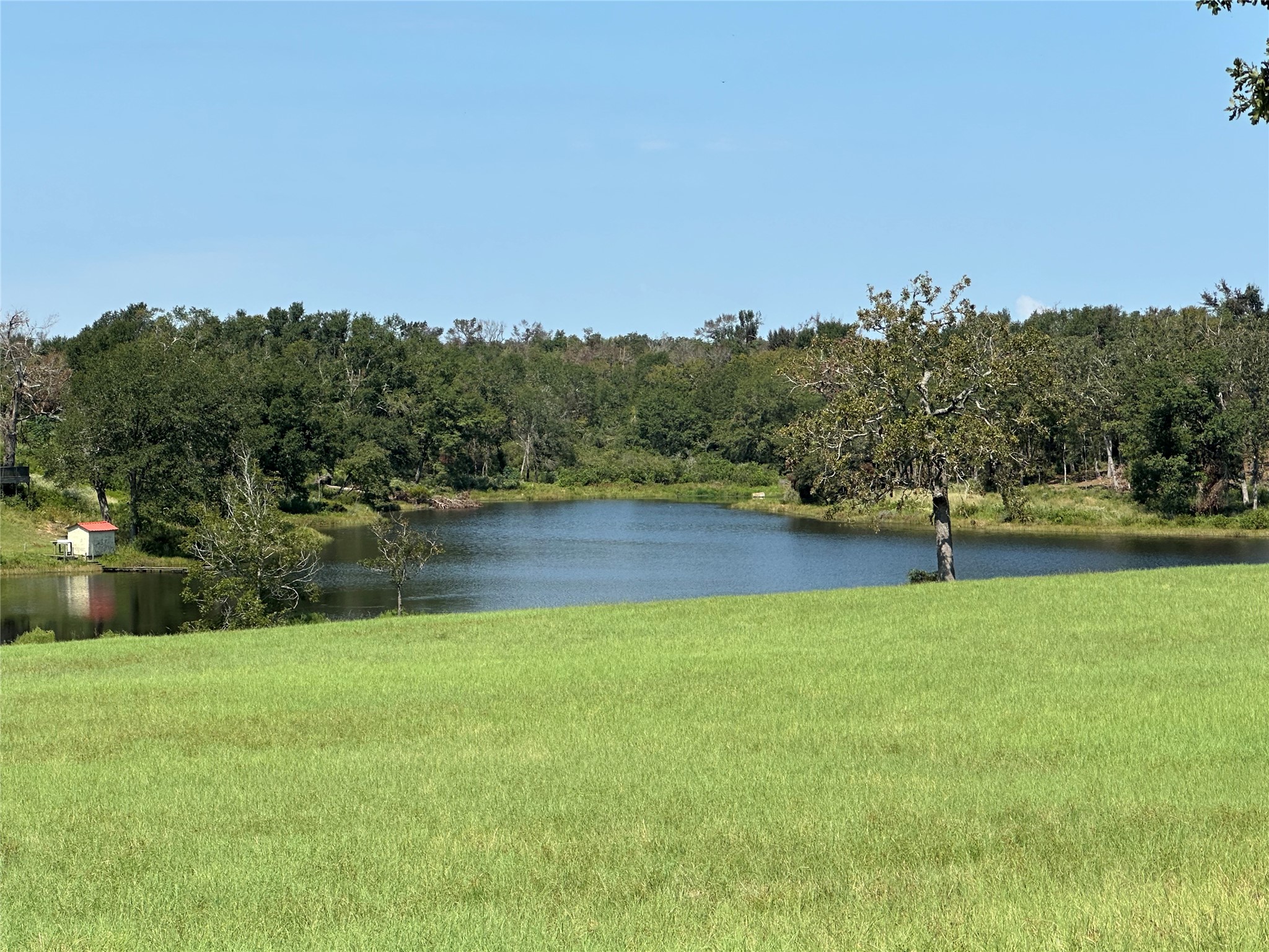 Lot 87 Horseshoe Lake Ranch Marquez, TX 77865 - Photo 1 of 9 a view of a lake with a yard