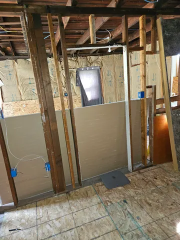 a view of a car garage